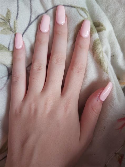 ballerina pink nails|pale pink balletcore nails.